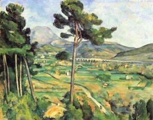 Paul Cezanne - Mount Sainte-Victoire as seen from Bellevue