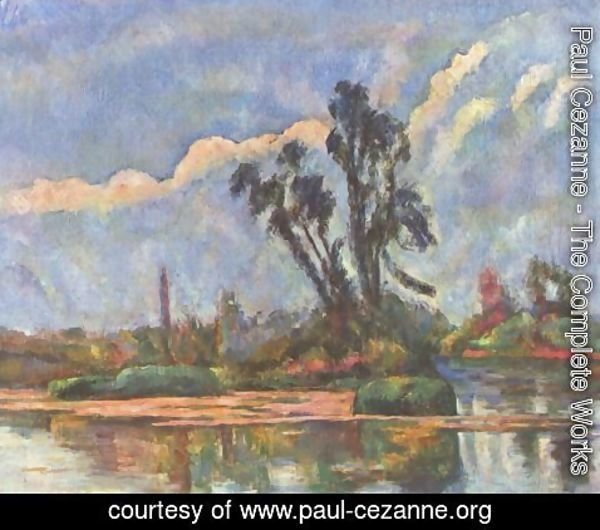 Paul Cezanne - Bank of the Oise