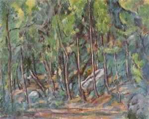 Paul Cezanne - In the forest of Fontainebleau