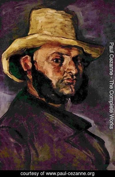 Paul Cezanne - Man with the strohhut