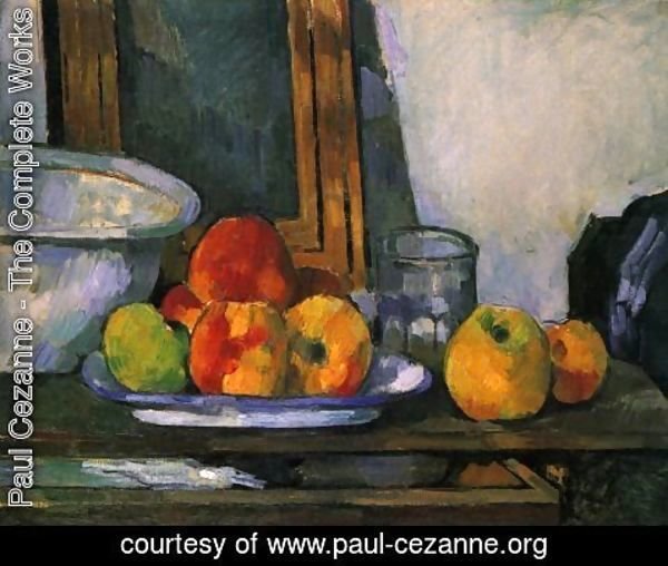 Paul Cezanne - Still life with open drawer