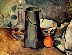 Paul Cezanne - Still life, a jar with an orange
