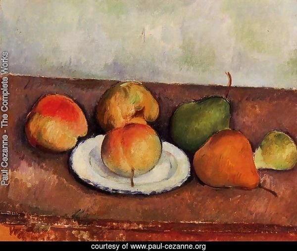 Still Life Plate and Fruit 1883 1887