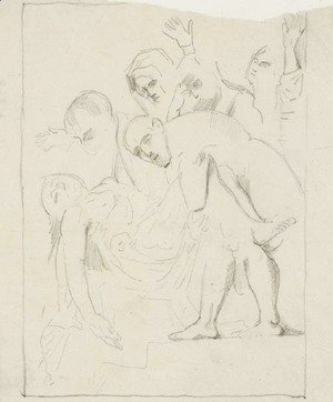 Paul Cezanne - D'apres Caravage Mise au tombeau