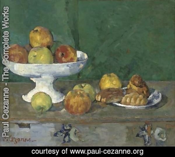 Paul Cezanne - Pommes et gateaux