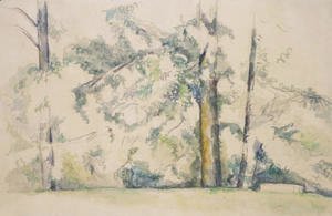 Paul Cezanne - Les grands arbres du Jas de Bouffan