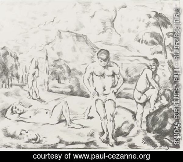 Paul Cezanne - The Large Bathers 2