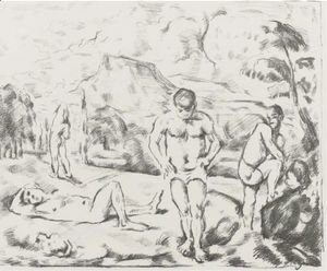 Paul Cezanne - The Large Bathers 2