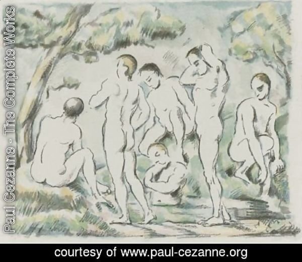 Paul Cezanne - The Small Bathers