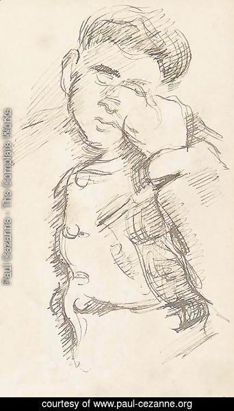 Paul Cezanne - Jeune homme assoupi
