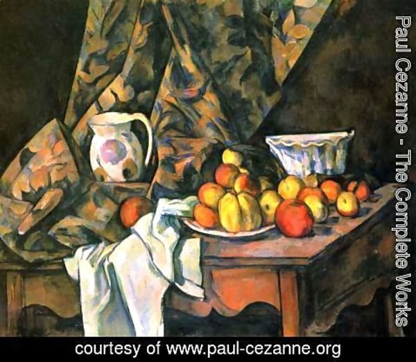Paul Cezanne - Still life with apples and peaches