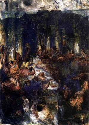 Paul Cezanne - The Orgy, or The Banquet