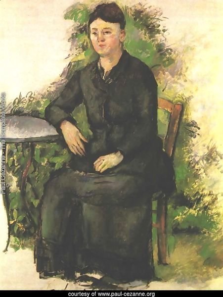 Madame Cezanne in the garden