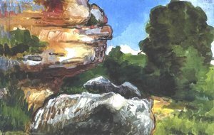 Paul Cezanne - Rocks