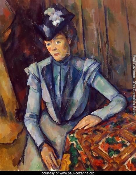 Woman in Blue. Madame Cezanne