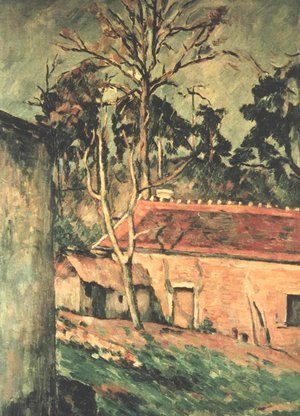 Paul Cezanne - Farmyard at Auvers