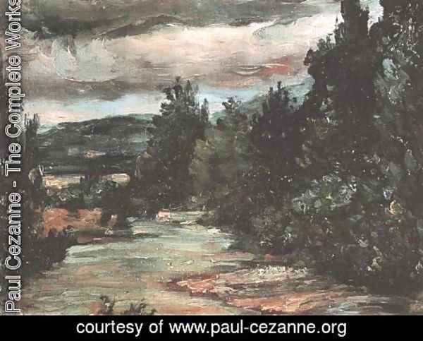 Paul Cezanne - River in the plain