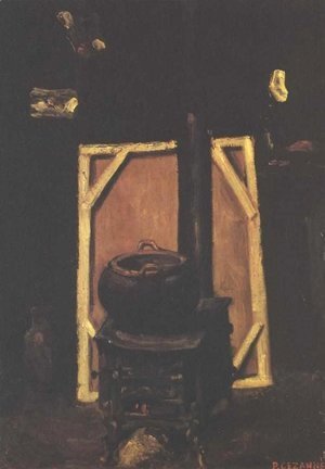 Paul Cezanne - Stove in the atelier