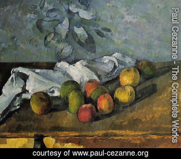 Paul Cezanne - Apples And Napkin