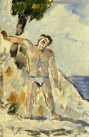 Paul Cezanne - Bather With Arms Spread