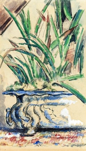 Paul Cezanne - Blue Flowerpot