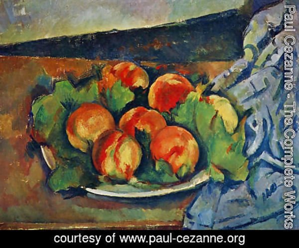 Paul Cezanne - Dish Of Peaches
