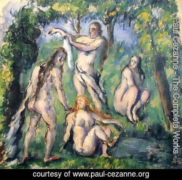 Paul Cezanne - Four Bathers