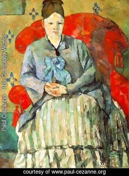 Paul Cezanne - Hortense Fiquet In A Striped Skirt
