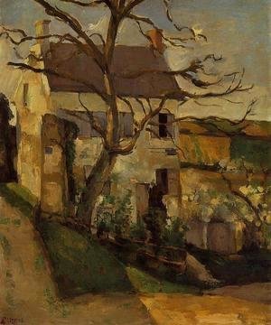 Paul Cezanne - House And Tree  The Hermitage  Pontoise