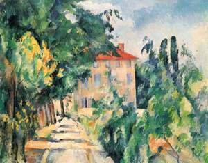 Paul Cezanne - House With Red Roof