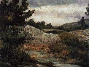 Paul Cezanne - Landscape   Mount Saint Victoire