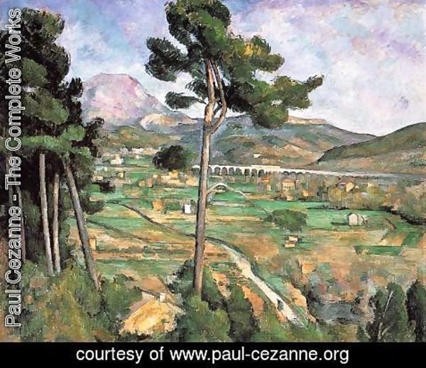 Paul Cezanne - Landscape With Viaduct   Mont Sainte Victoire