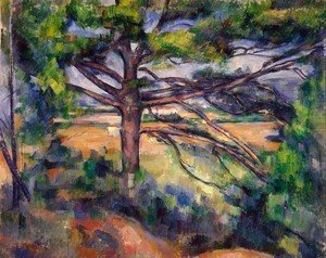 Paul Cezanne - Large Pine And Red Earth