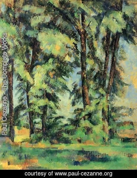 Paul Cezanne - Large Trees At Jas De Bouffan