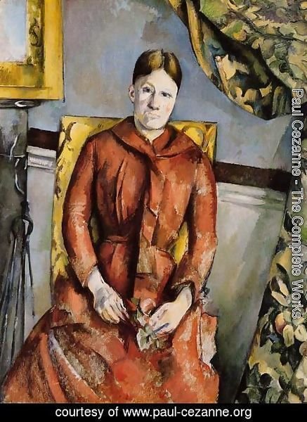 Paul Cezanne - Madame Cezanne In A Yellow Chair