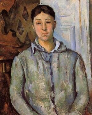 Paul Cezanne - Madame Cezanne In Blue Aka Sant Van Victoria
