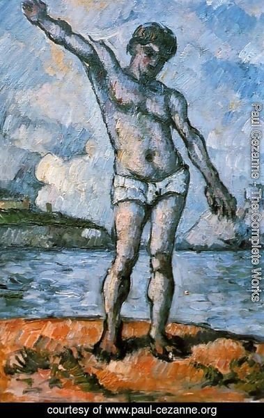 Paul Cezanne - Man Standing  Arms Extended