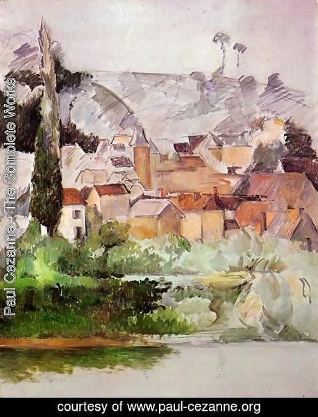 Paul Cezanne - Medan Chateau And Village