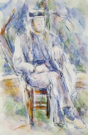 Paul Cezanne - Peasant In A Straw Hat