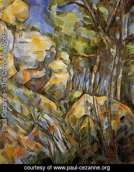 Paul Cezanne - Rocks Near The Caves Above The Chateau Noir