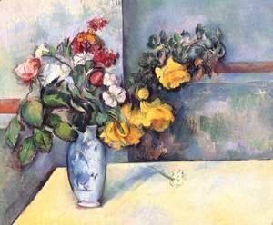 Paul Cezanne - Still Life   Flowers In A Vase