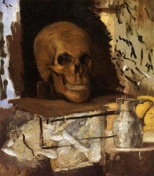 Paul Cezanne - Still Life Skull And Waterjug