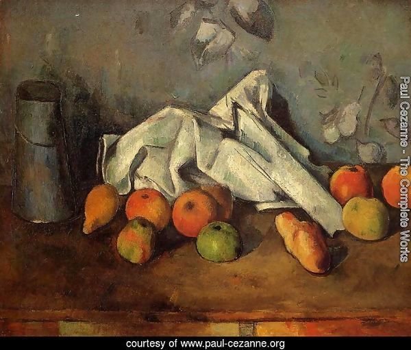 Still Life With Milk Can And Apples
