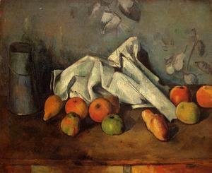 Paul Cezanne - Still Life With Milk Can And Apples
