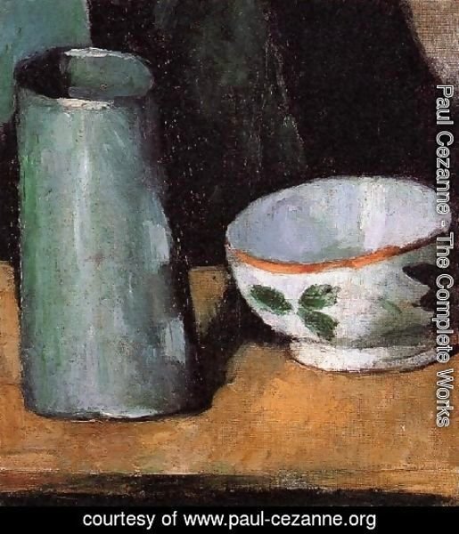 Paul Cezanne - Still Life  Bowl And Milk Jug