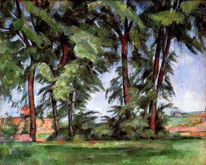 Paul Cezanne - Tall Trees At The Jas De Bouffan