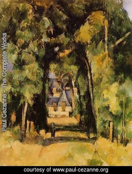 Paul Cezanne - The Alley At Chantilly2