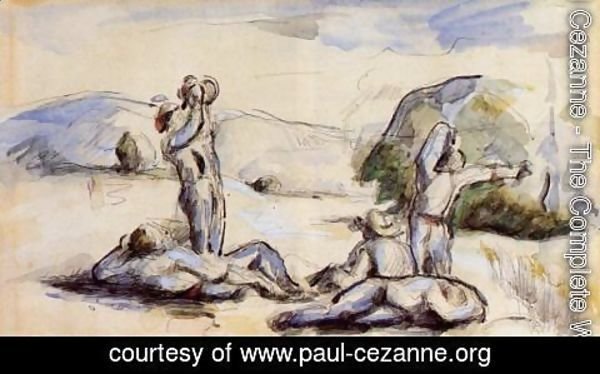 Paul Cezanne - The Harvesters
