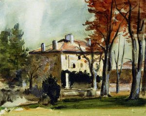 Paul Cezanne - The Manor House At Jas De Bouffan