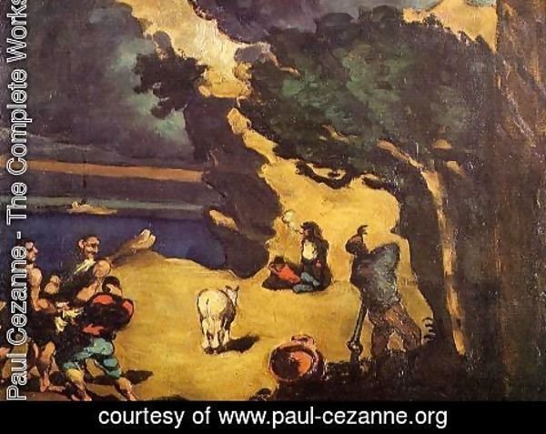 Paul Cezanne - The Robbers And The Donkey